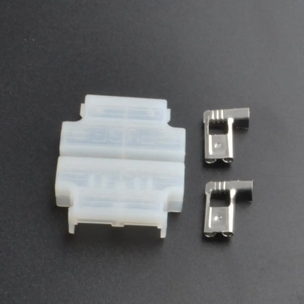 10PCS Auto Standard Middle Fuse Holder with terminales glass tube fuse holder,dc fuse holder