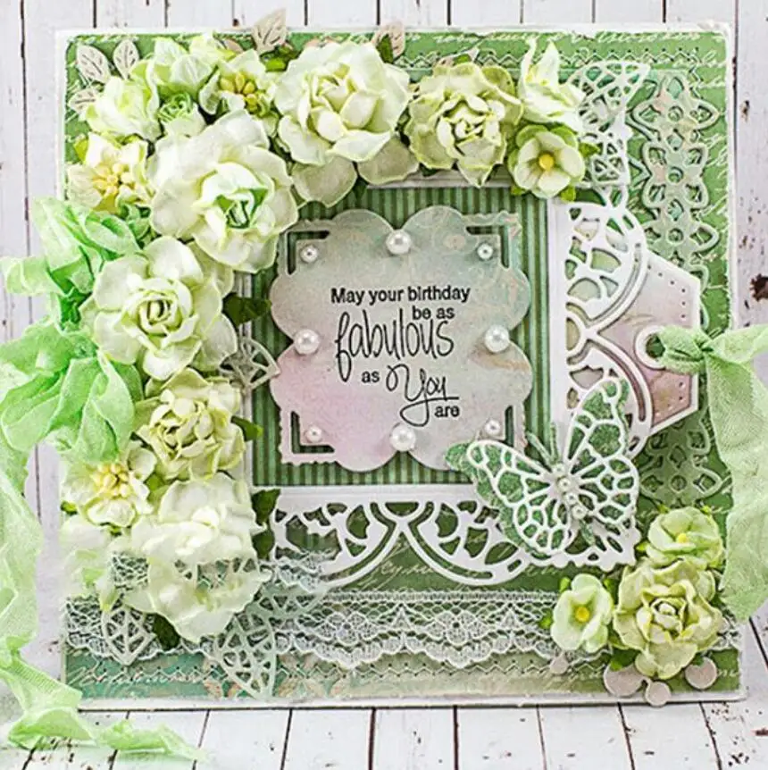 Description Picture 5 of itemFrame background border metal cutting dies cut mold Scrapbook paper craft knife mould blade punch Embossing stencils template