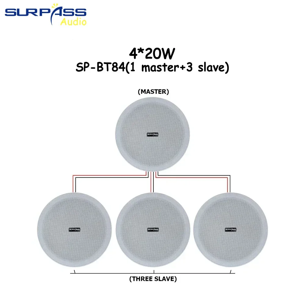 نظام الصوت المنزلي 8 بوصة بلوتوث بدون إطار نشط 20...