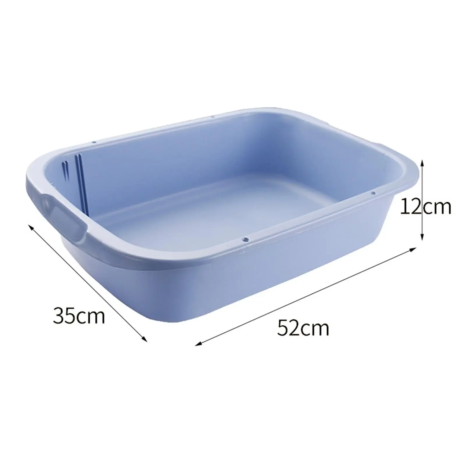 Pet Litter Tray Potty Toilet Deep Loo Bedpan Open Top Cats Litter Box High Sides for Cage Kitten Bunny Indoor Cats Hamsters