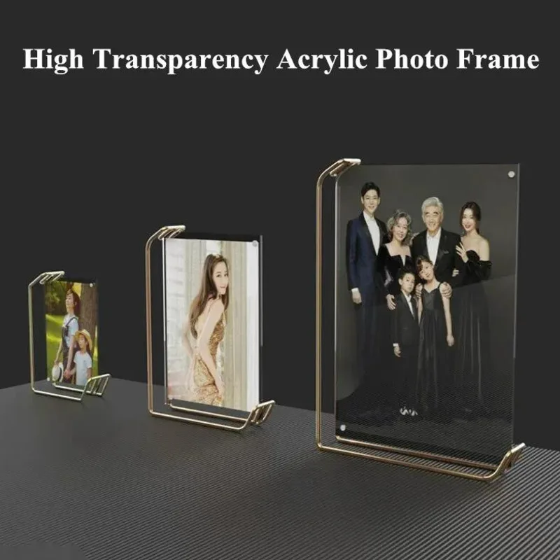 금속 아크릴 사인 거치대 디스플레이 스탠드 테이블, 메뉴 종이 카드홀더 거치대, 결혼 선물, 사진 그림, 포스터 프레임, A4, 210x297mm, 1 개