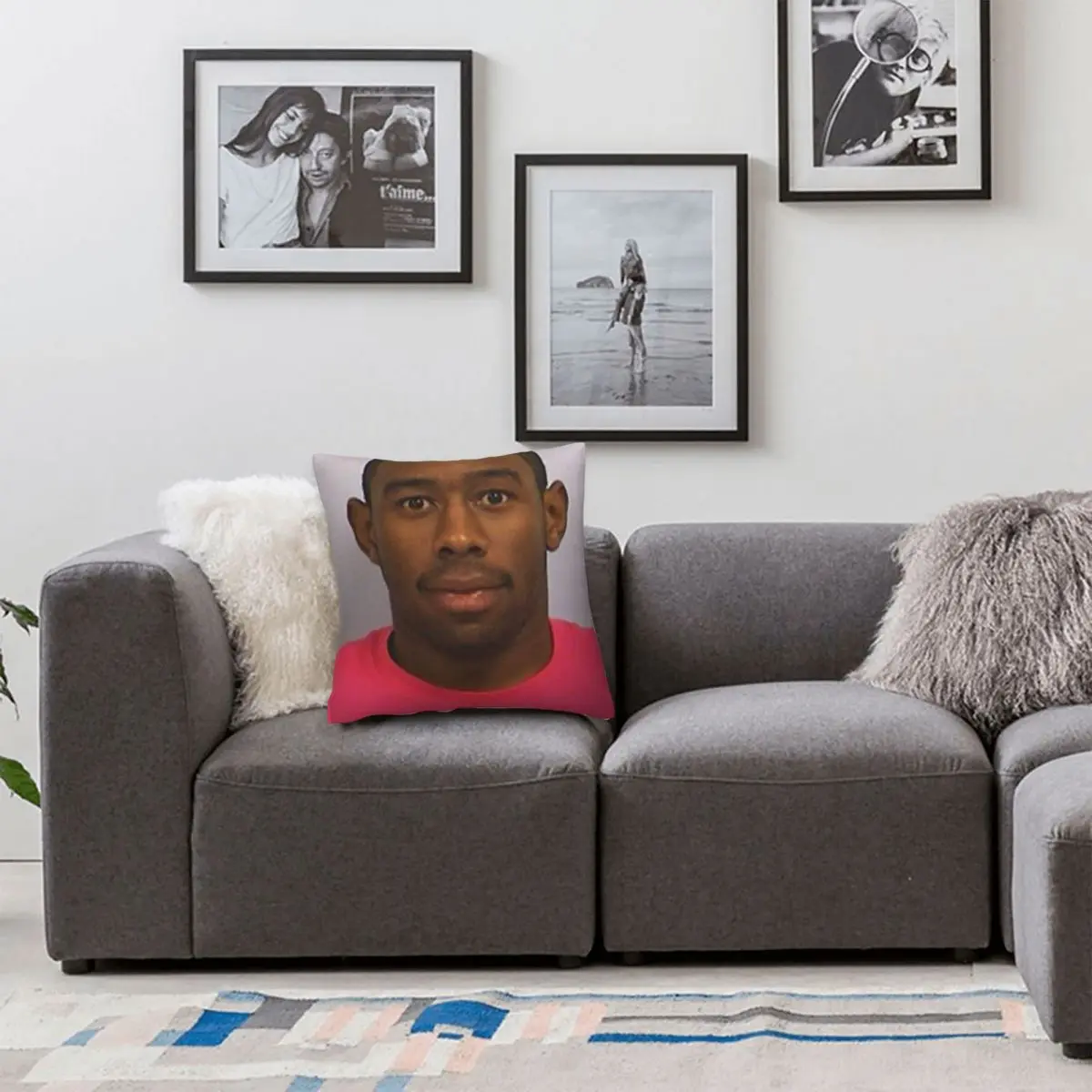 Tyler, The Creator Mugshot Square Pillowcase Polyester Linen Velvet Printed Zip Decor Pillow Case Sofa Seater Cushion Case 6