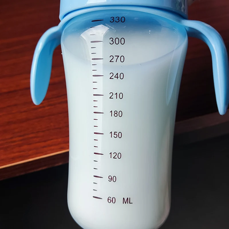 3 nipples Baby Cups Rotated Magic Cup Kids Leak-proof 360&deg; Drinking Water Bottle Hand Free Cup BPA Free Nursing Feeding