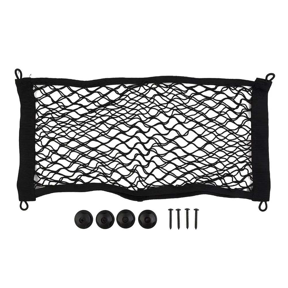 Borse A Rete Per Auto 2 Pezzi | 26x12 Cm | Fissaggio Con Viti, Elastici O Adesivo | Per Camper, Roulotte, Camion