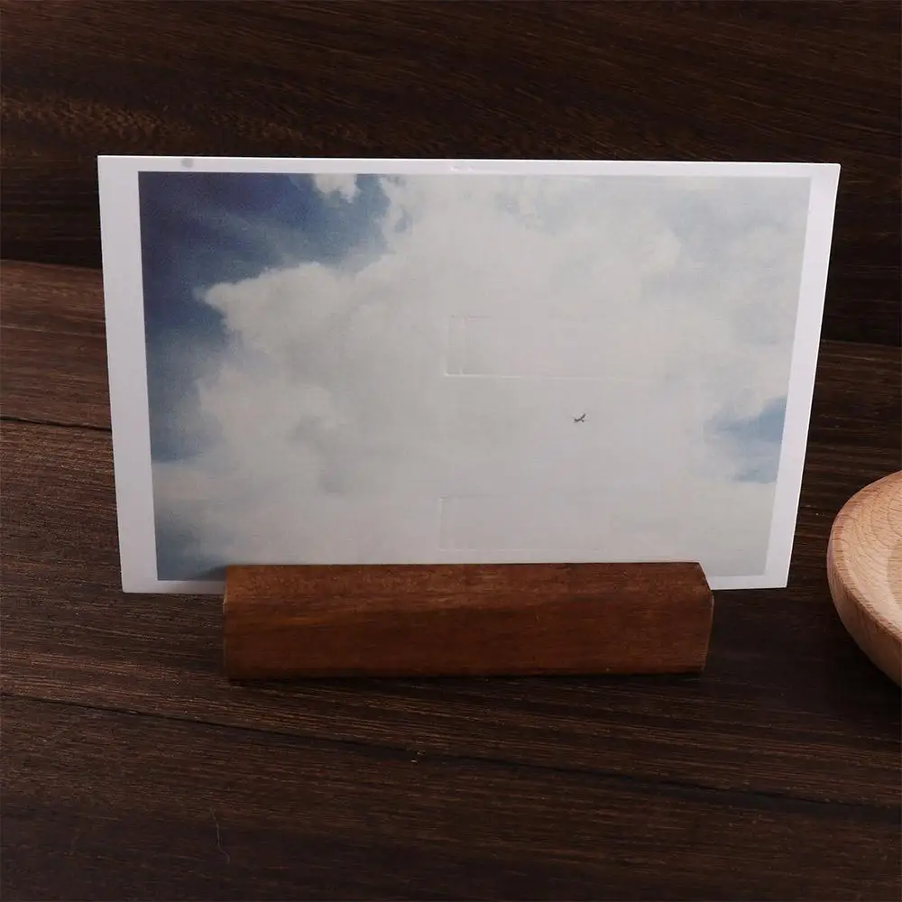 Wedding Events Table Number Wooden Sign Decoration Note Holder Display Stand Place Card Holder card holder,photo card holder,desk card holder,card display stand,postcard holder,coin display stand,acrylic sign holder,sticky note holder,price display stand,magazine display stand
