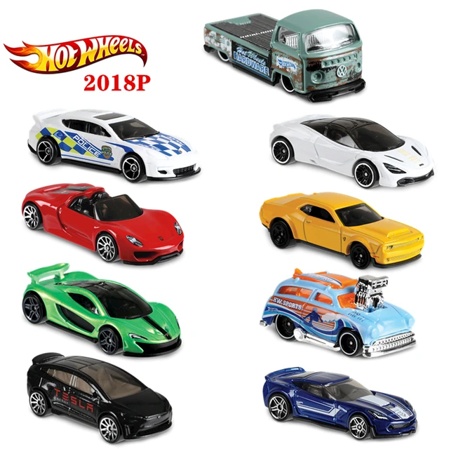 2018P Batch of Hot Wheels Hot Small Sports Car Changeable Car Traffic Rail  Car Alloy Car