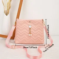 Petit sac à bandoulière de luxe pour femmes, sacoches en cuir PU, sacs à main à fermeture éclair, sac à main élégant, nouveauté 6