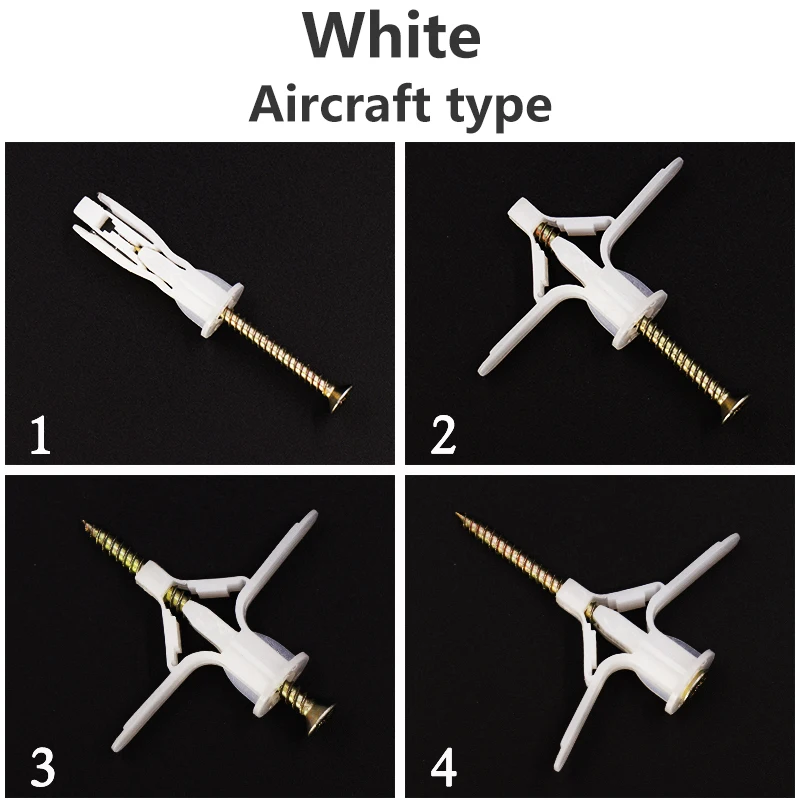 Description Picture 5 of itemPlastic Expansion Drywall Anchor Pipe Tube Kit Screw Self Drilling Fiberboard Nail Wall Pierced Gypsum Board Hollow Brick