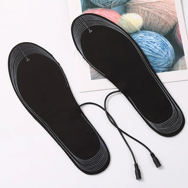 

1 Pair USB Heated Shoe Insoles Foot Warming Pad Feet Warmer Foot Socks Pad Mat Winter Outdoor Sports Heating Insoles Winter