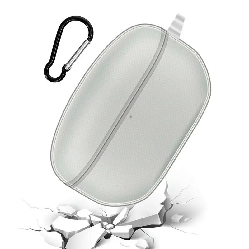 

Wireless Earbuds Sleeve Soft TPU Clear Protector Cover Waterproof Anti-Scratch With Carabiner For WF-1000XM5 Wireless Earphone