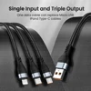 45015-458603.jpg Cable de surcharge 3 en 1 Micro USB type-c chargeur rapide