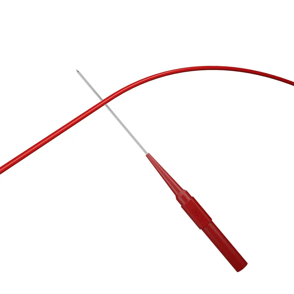 multimeter test leads 10/20pcs Multimeter Test Lead Extention Back Probes Sharp Needle Micro Pin Stainless Steel Tipped Tip for Banana Socket Tester