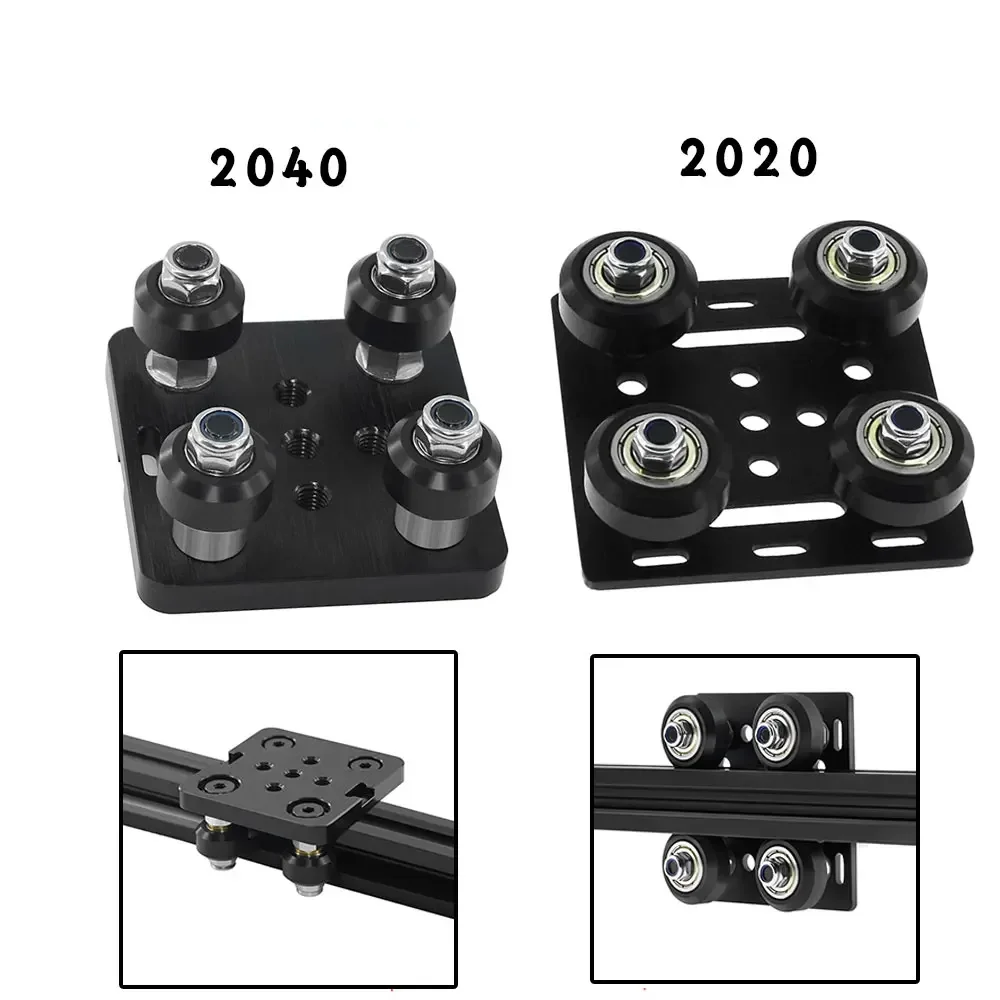 Kit Piastra Carrello Y Per Stampante 3D Ender 3/Ender 3 Pro – Piastra In Alluminio 190x190x3,5 Mm Con Pulegge E Viti – Per Profilo 2040 – Zeberoxyz