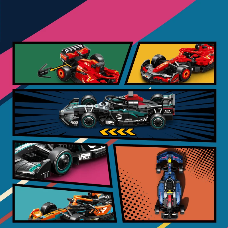SEMBO 블록 BK8 도시 스포츠카 레이싱 모델 조립 빌딩 블록 기술 Supercar 차량 벽돌 장난감 소년 생일 선물