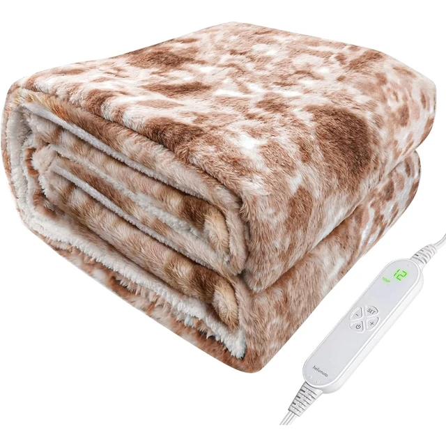 Heated Weighted Blanket Electric Heated Blanket , 2-in-1 Electric Blanket  Throw for Adults with 12 Heat u0026 8 Timer Settings - AliExpress
