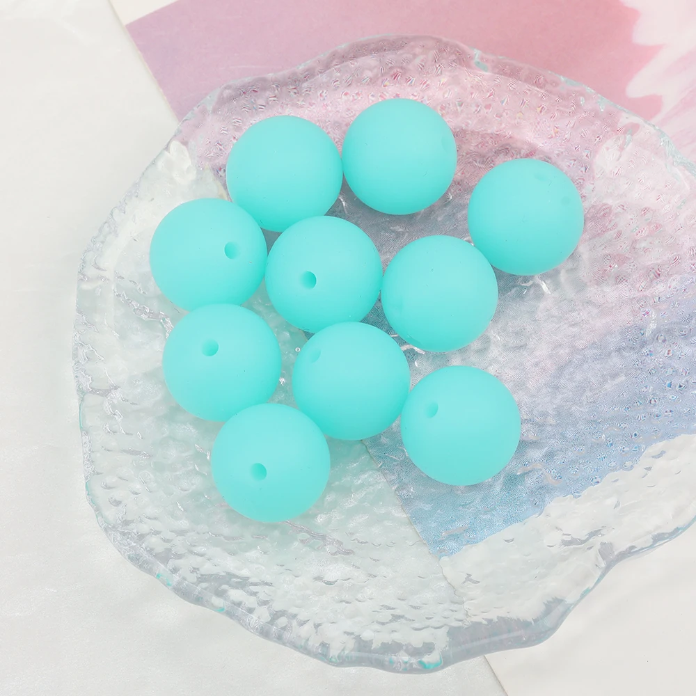 Cordial Design 100Pcs 15MM Choose/Silicone Material Beads/Baby Edible Beads/Chewable/Neon Colors/Jewelry Accessories - cordial