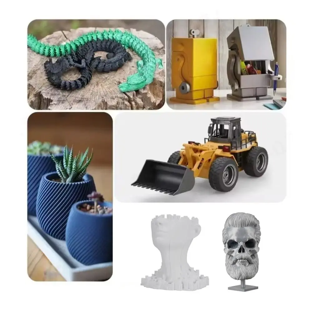 1.75mm PETG 3D 프린터 필라멘트 PLA 고강도 3D 인쇄 재료 DIY 공예 1KG 스풀 프린터 소모품