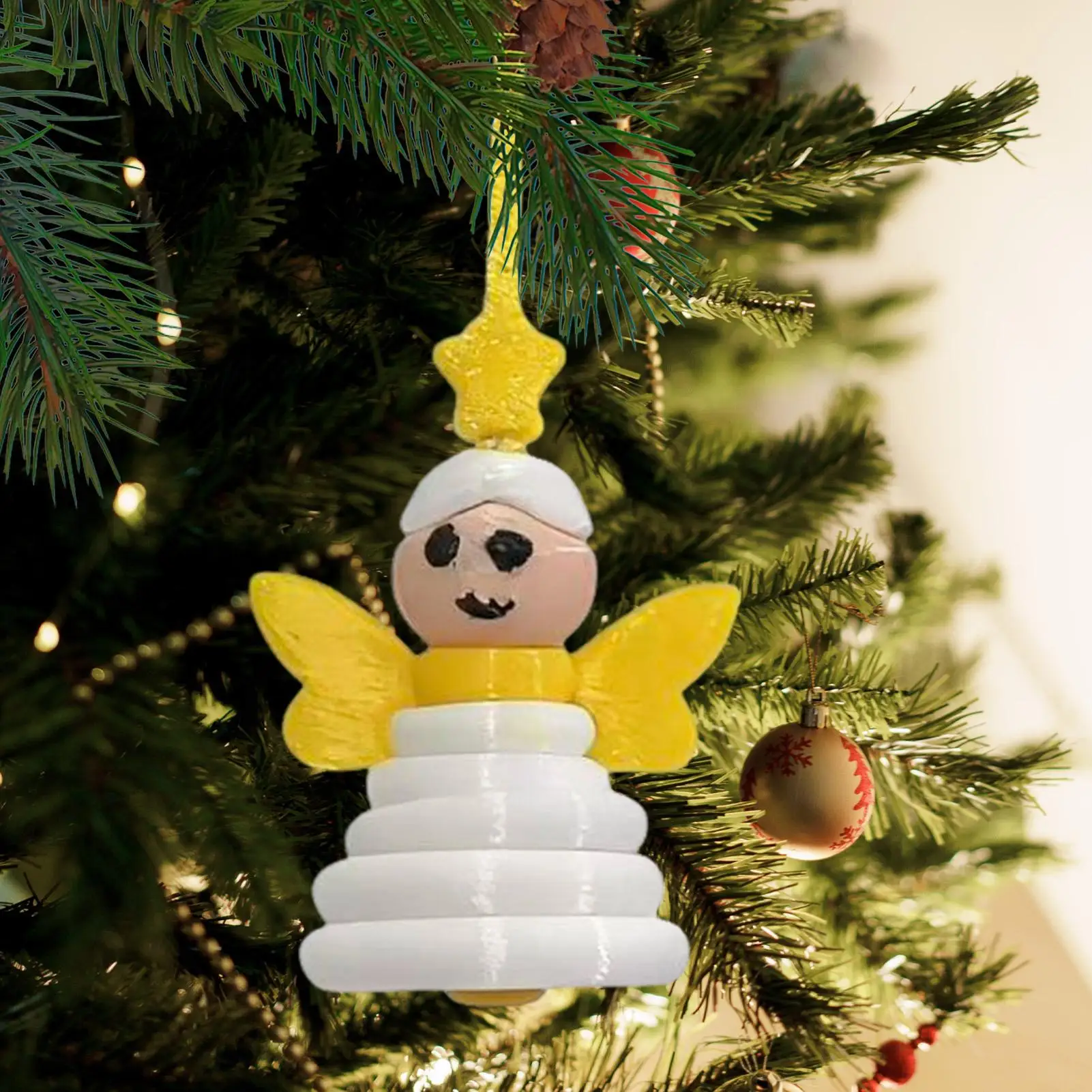 Christmas Santa Angel Snowman Button Ornament Kits Party  Christmas Tree Pendant Charm Decoration Craft DIY Gift Making supplies