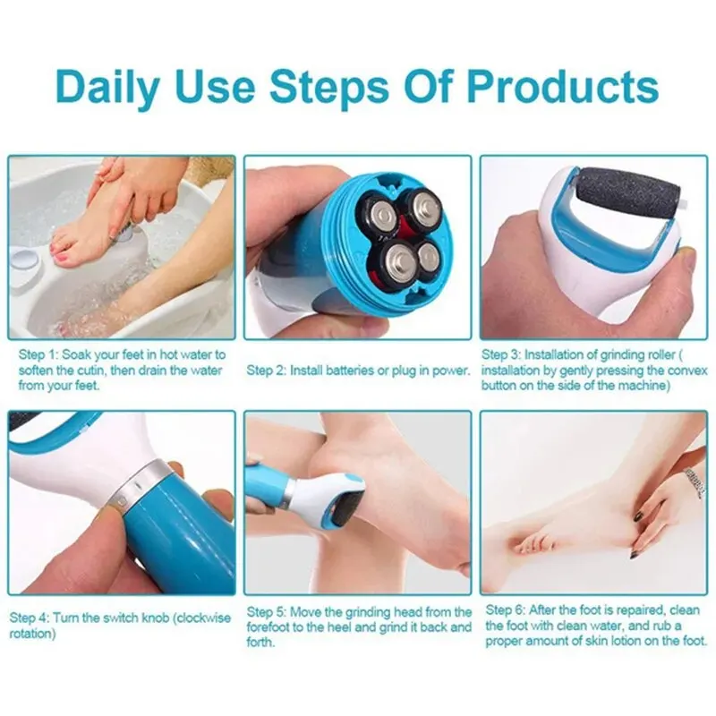 Electric Foot Grinder Artifact For Removing Dead Skin And Calluses Foot Trimmer Household Appliance