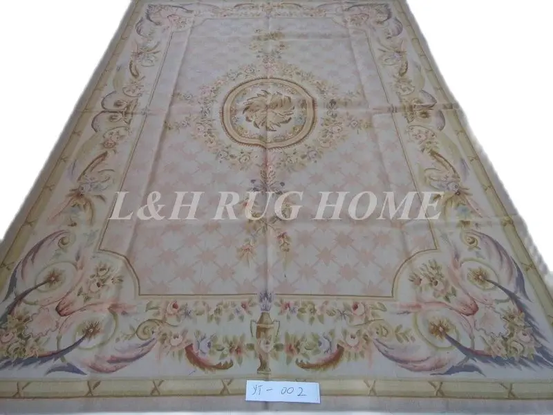 

Бесплатная доставка 7 'x 10' (210x304 см) Aubusson Коврики ручной работы тканые шерстяные aubusson коврики