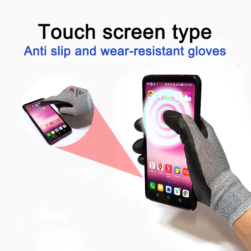 1pair 3M Work Gloves Comfort Grip Wear-resistant Thick Slip-resistant Gloves  Anti-labor Safety Gloves Nitrile Rubber Gloves - AliExpress