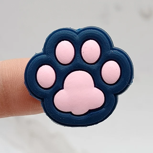 Cat Dog Paw PVC Shoe Buckle Accessories Funny DIY Colorful Animal Paws Shoes Decoration Jibz For Crocs Charms Kids Party Gift B