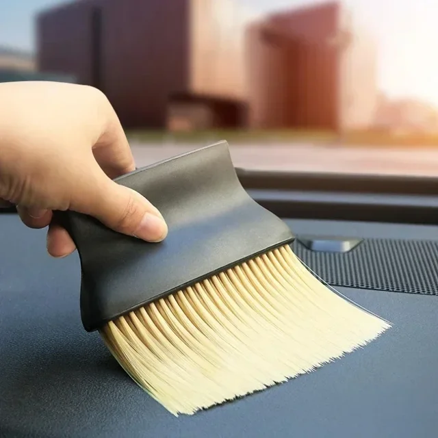 1 brosse de dépoussiérage sortie de climatiseur lavage de voiture artefact de poussière brosse de dépoussiérage outil de nettoyage brosse douce voiture Supp 3