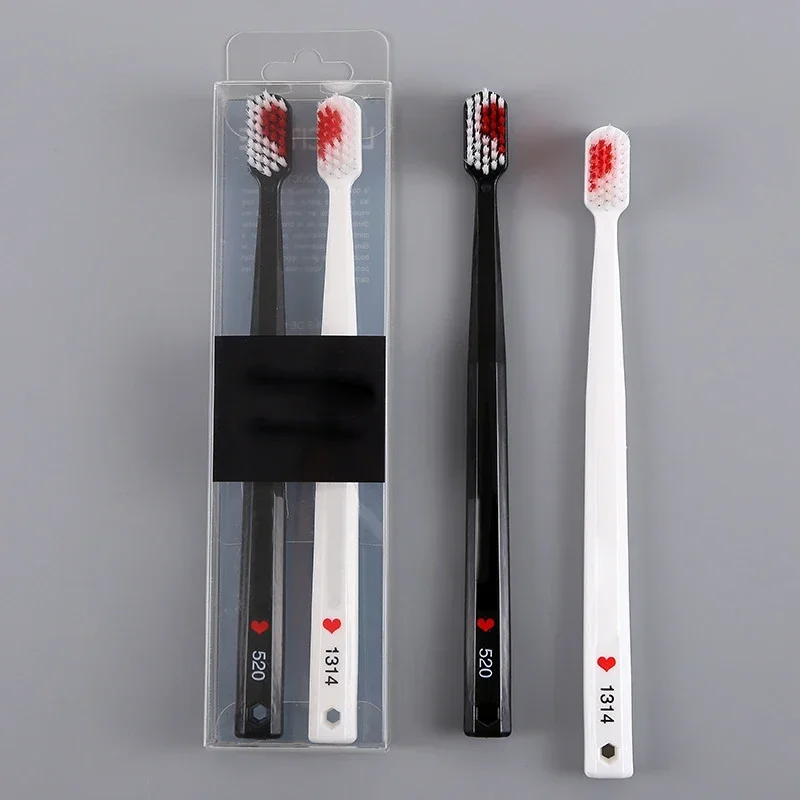커플용 로맨틱 소프트 칫솔, 하트 칫솔, 크리스탈 박스, 나노 성인 칫솔, 커플용 결혼 선물, 1 쌍