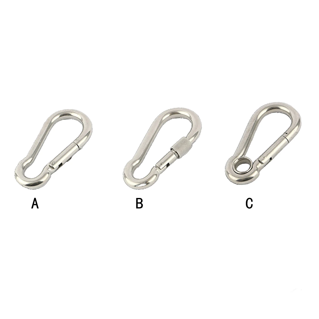 

Climbing Hook Snap Hooks Clip Fitting Stainless Steel Carabiner Lock