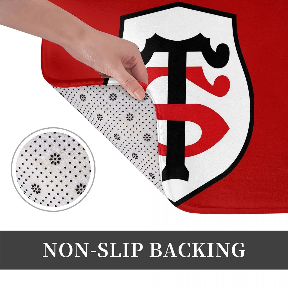 Toulouse Stadium Non-slip Doormat Floor Mat Dust-proo Carpet Rug for Kitchen Entrance Home Bedroom Footpad Mats 3