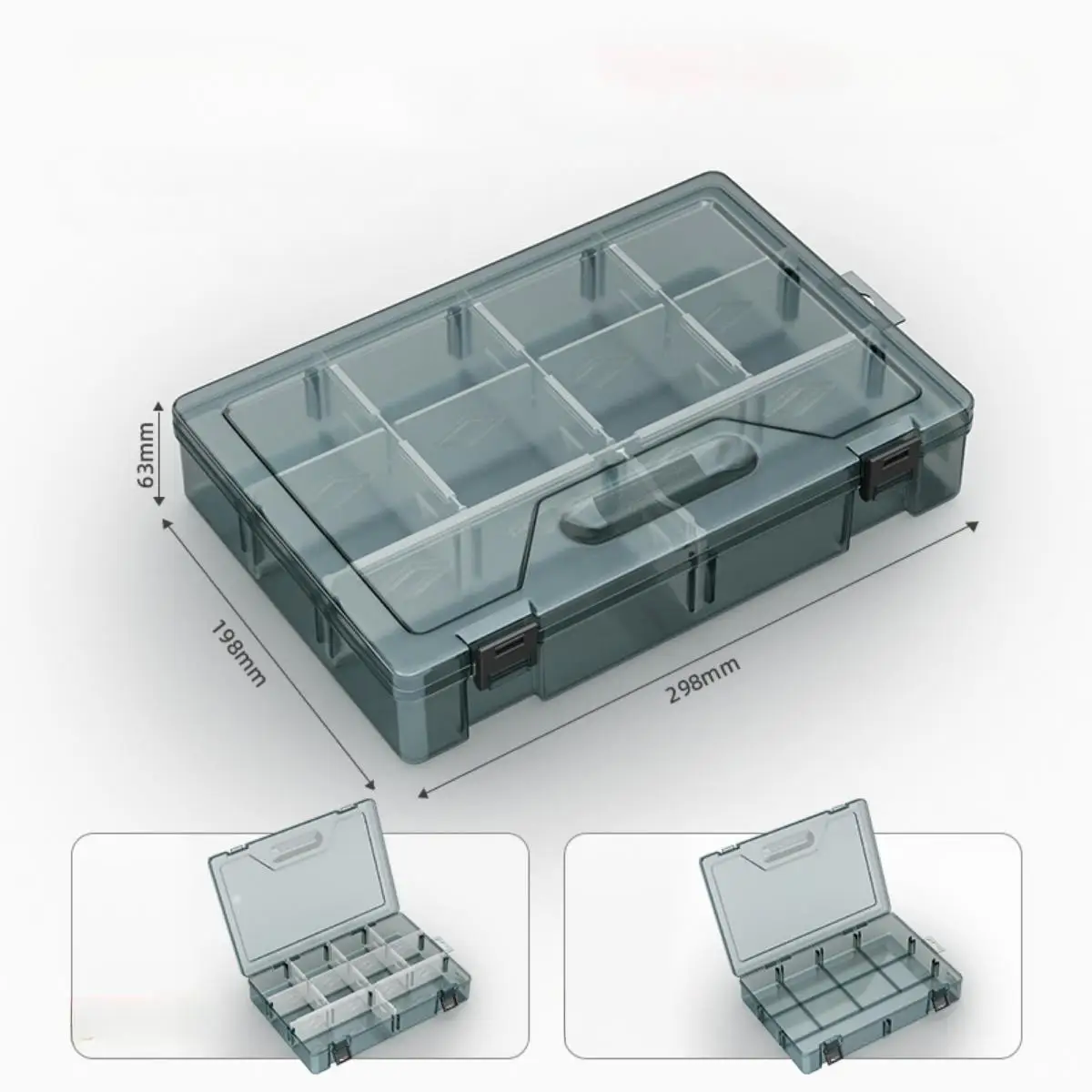 Screw Organizer Storage Bin Small Parts Organizer with Lid Drawers Organization Tool Box Hardware Storage Box for Nails Bolts 6