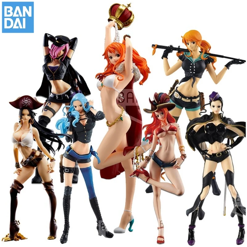 

Bandai Banpresto One Piece FDS Nami Robin Hancock Vivi Reiju Perona Anime Surrounding Model Kit Toys Christmas Gifts