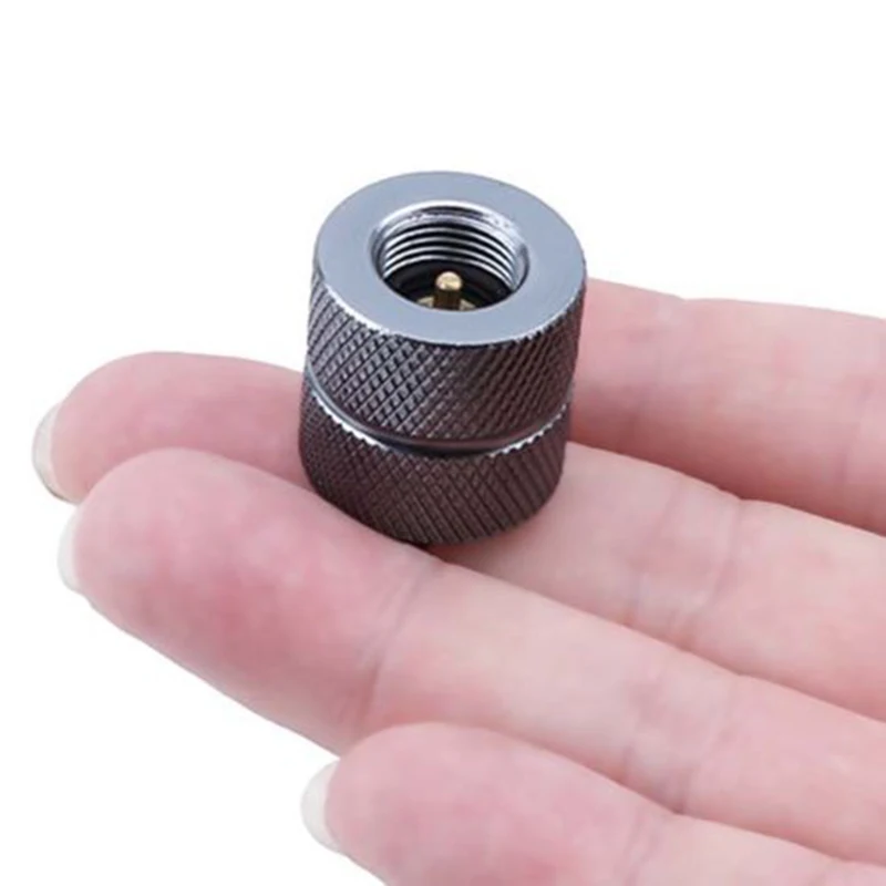 Outdoor Gas Refill Adapter Picnic Adapter Aluminum Alloy Camping Hiking Connector Filling Butane Canister New Practical