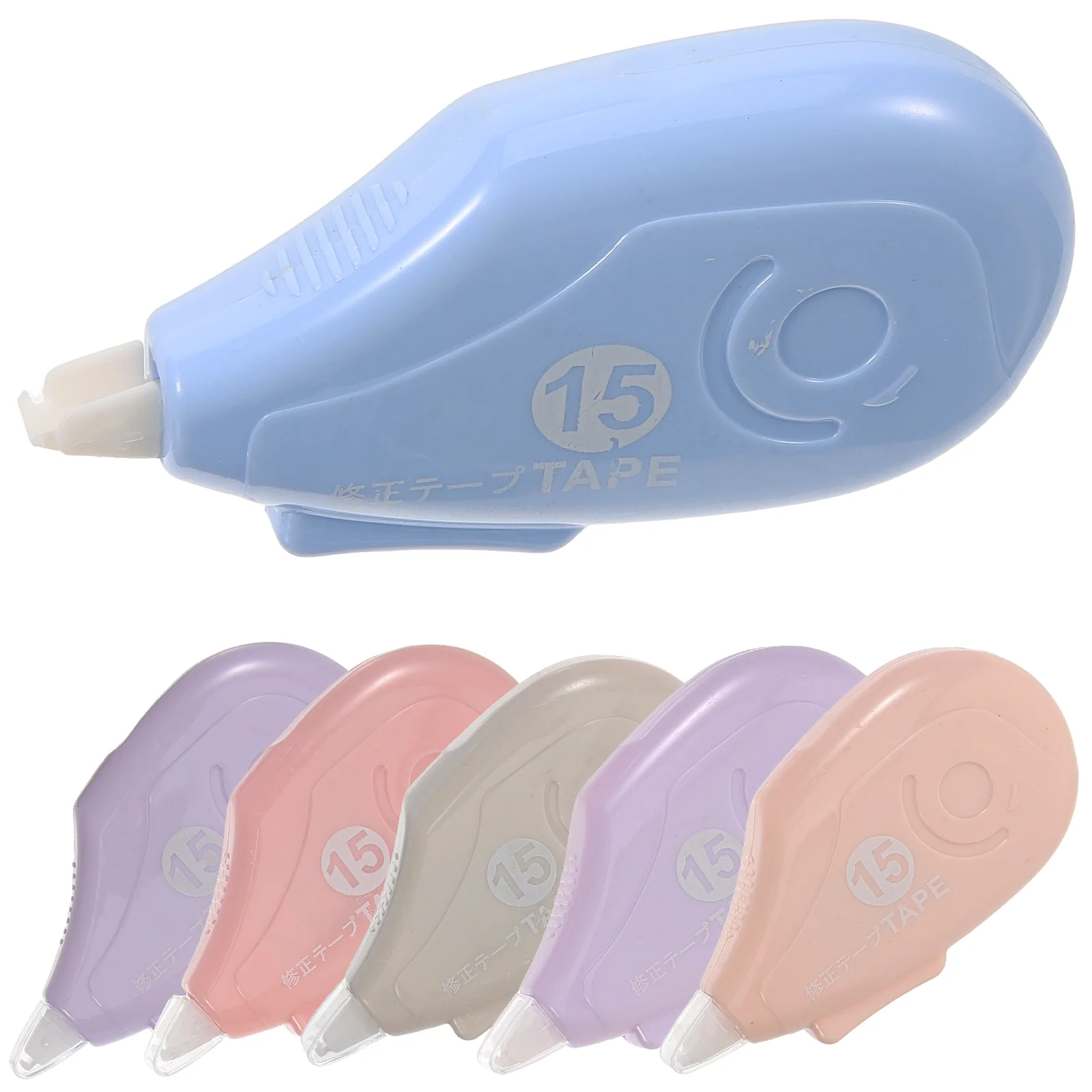

Colorful Pens 6Pcs White Out Correction Tape White Wide Tape Easy To Use Applicator Quick Dry Correction Tape Office