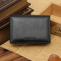 Men's Premium Leather Bifold Wallet - Stylish and Durable Card Holder (1 - Black)