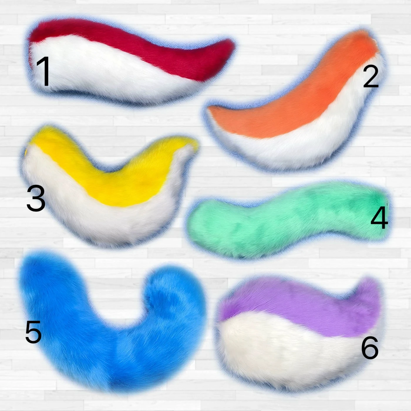 Fursuit Kigurumi Animal Tail Cute Furry Cosplay Costume Furry Suit Accessories Handmade Comic Show Cute Cartoon Curly Dog Tail S