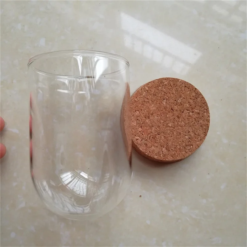 60 X Artlass Empty Glass Cloche Bell Jar Tabletop Display Dome With Cork Base Wholesale D65 x H100mm 4