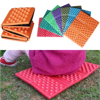 1pc Portable Outdoor Camping Mat Foldable XPE Cushion Hiking Beach Picnic Seating Mat Moisture-Proof Waterproof Folding Seat Pad