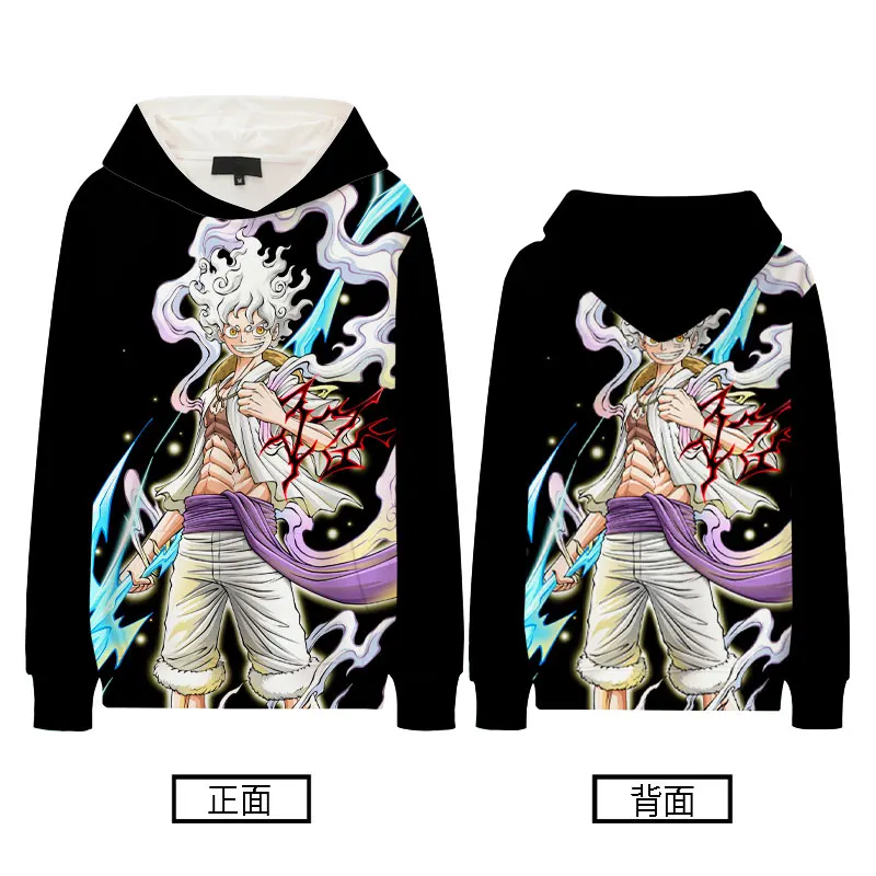 

One Piece Joint Hoodie Men Autumn Thin Nika Luffy Sun God Form Boy Clothes Loose Tide