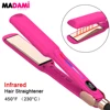 Infrared Hair Straightener Curler Titanium Plate Fast Heating Flat Iron 230℃ / 450°F Professional Salon Styling Tool 110V-240V 1