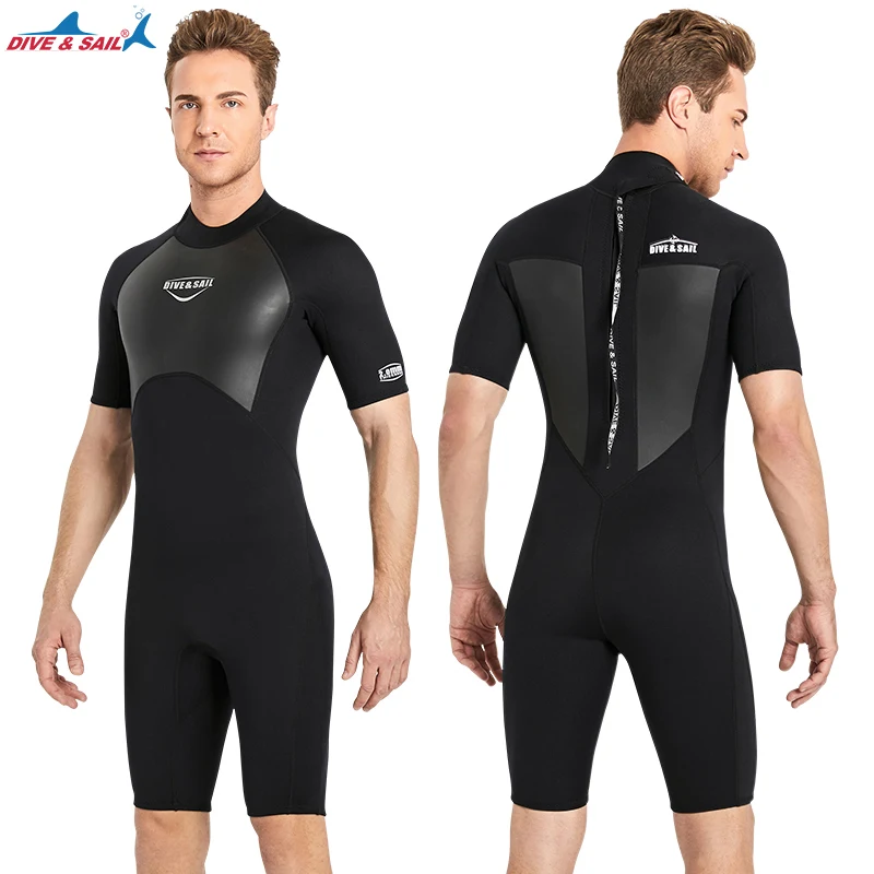 

One-piece Wetsuit for Men Women Shorty/Full Body Thermal Diving Suit 3MM 2MM Neoprene Wet Suit for Surfing Swimming Snorkeling