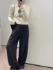 Advanced Round Neck Pullover Sweater Women's Autumn And Winter New Lazy Style Soft And Sticky Waist Knit Sweate 3