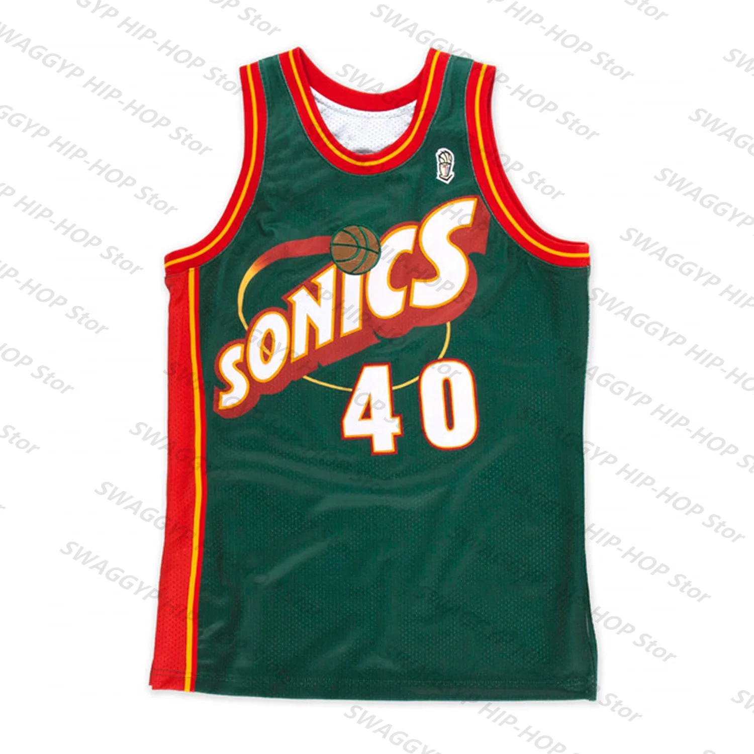 Sean Kemp 1995/96 NBA Swingman Jersey-Green #40 Classic Vintage Supersonics Player Gary Payton #20 Unisex Tops Kids/Adults downhill jerseys men sports tops