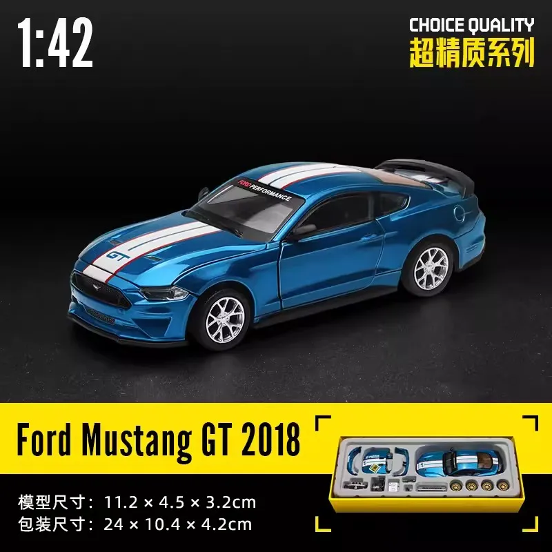 CCA 1:42 2018 Ford Mustang GT Alloy Toy Car Model Racing Alloy