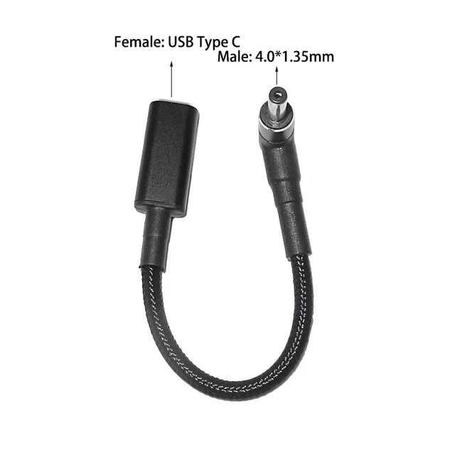 ממיר מטען אוניברסלי למחשב נייד USB C PD בעוצמה של 100W עם כבל מהיר לטעינה מסוג C עבור מחשב נייד Asus Lenovo Hp Dell