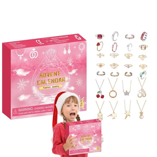 Jewelry Advent Calendar 2023 Christmas Countdown Calendar with Bracelet  Necklace Ring Earring for Girl Gift 24 Day Holiday Decor - AliExpress