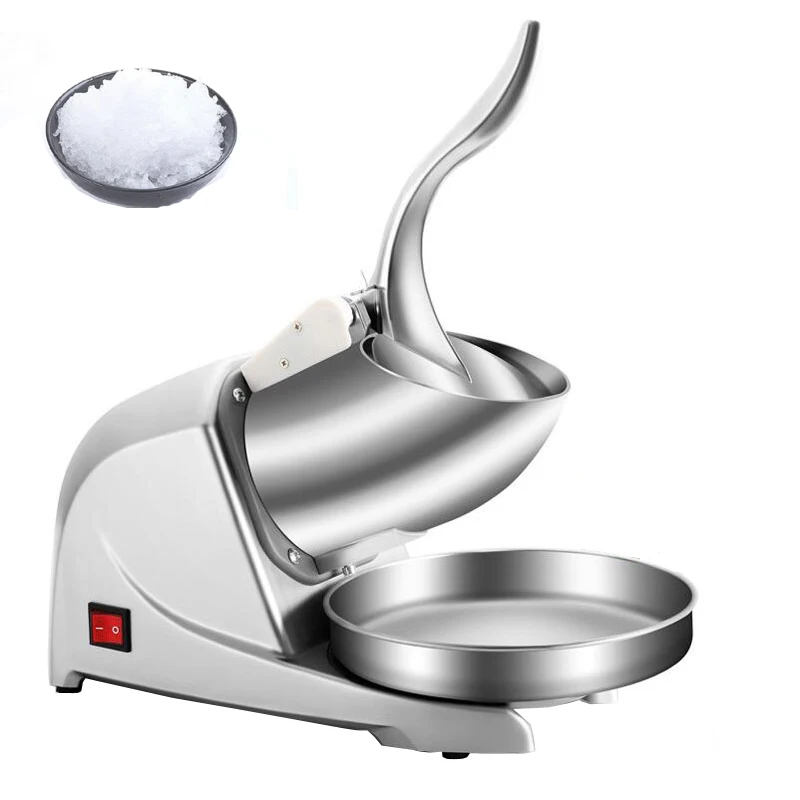 

Sharp Blades Ice Crusher Efficient Electric Snow Cone Maker for Restaurant Bar Club Shaved Ice Machine 380W