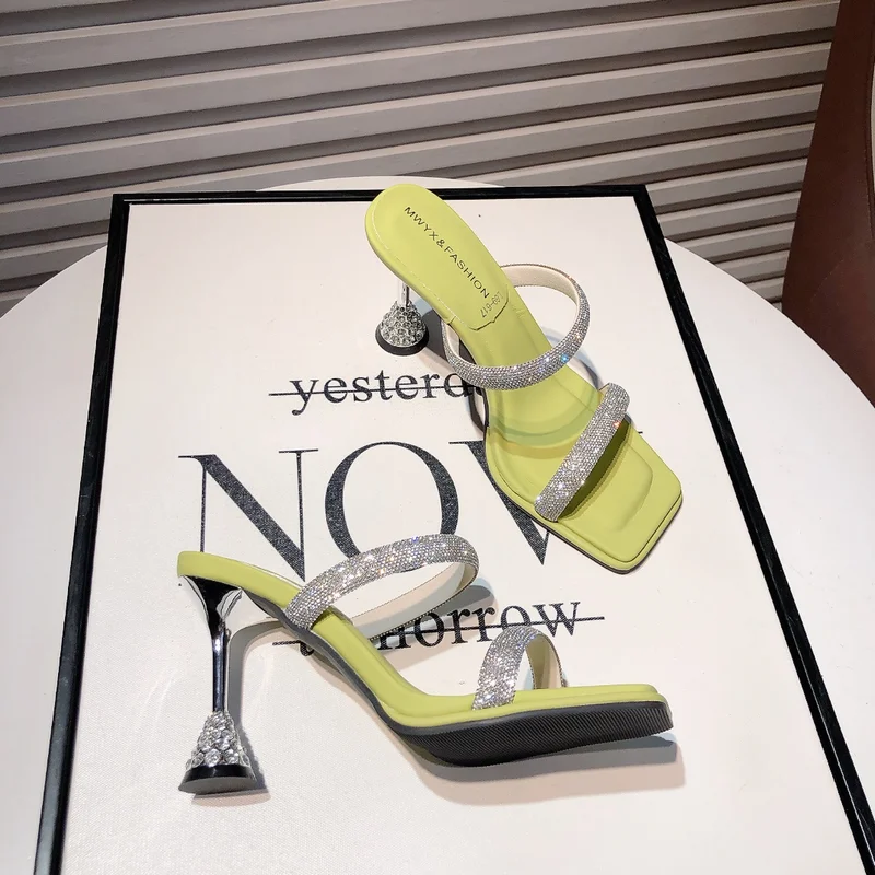 

Женские сексуальные сандалии на шпильке со стразами, Женские Простые сексуальные туфли, женские свадебные туфли, женские сандалии