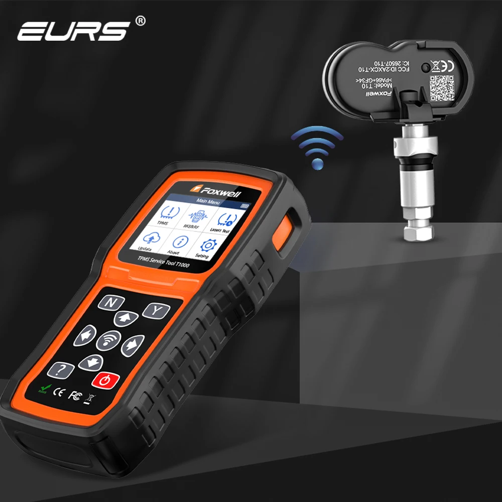 EURS 프로그래머블 센서 315 433MHz TPMS 2In1 타이어 압력 모니터링 시스템 프로그래머 테스터 복제 가능 활성화