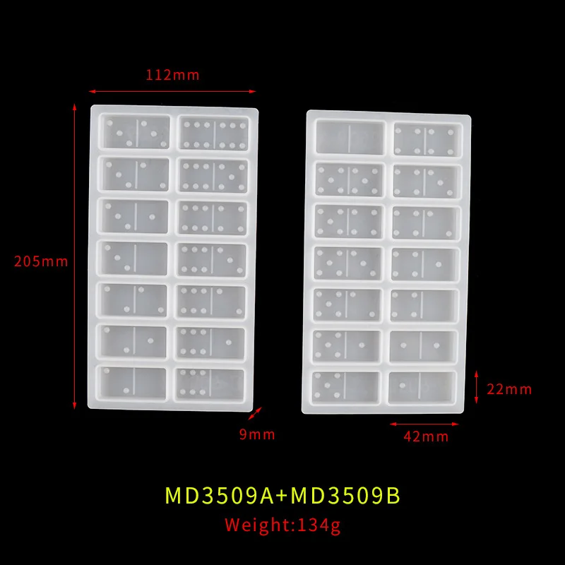 Silicone Resin Molds Domino, Domino Double Six Epoxy Resin Casting Game  Mold, Epoxy Resin Molds for